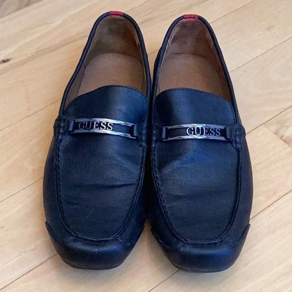 Guess Black slip on, loafers for men. Size 9.5